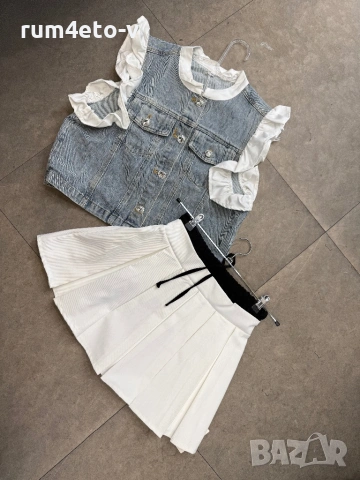 Кокетно дънково елече , снимка 3 - Якета - 54151200