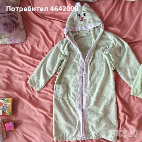 Детски халат+ подарък още един и дрешки, снимка 3 - Хавлии и халати - 54776435