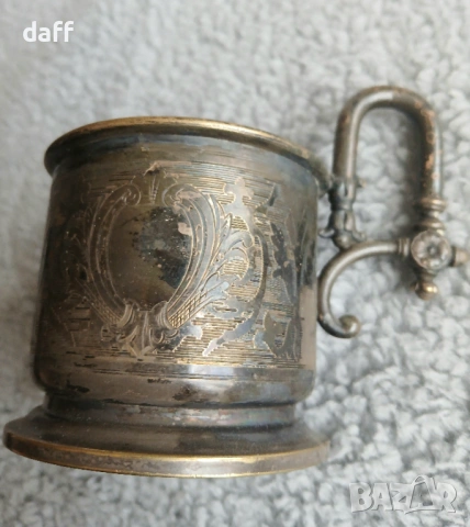 Подстаканчик, снимка 2 - Антикварни и старинни предмети - 54355754