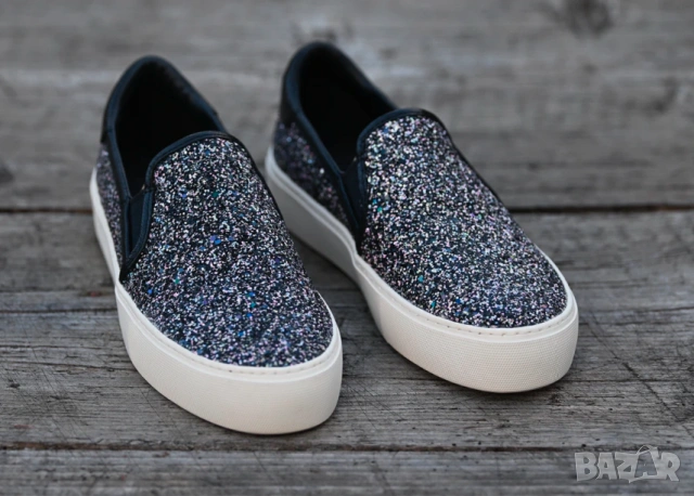 UggJass Chunky черни брокатени кецове номер 39 ,5, снимка 7 - Кецове - 54116164