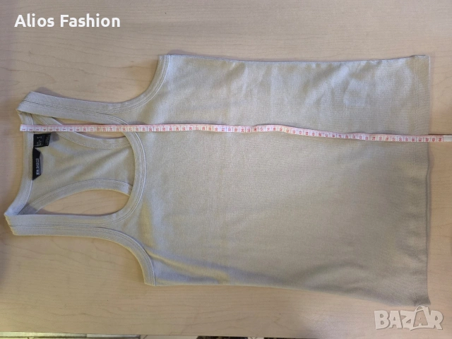 Дамски памучни потници тип "борцовка" MNG Basics (Mango), снимка 12 - Потници - 55057743