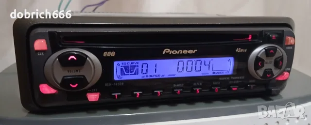 CD Pioneer DEH-1450B радио за кола диск 4x45W 8 евро, снимка 3 - Аксесоари и консумативи - 55335425