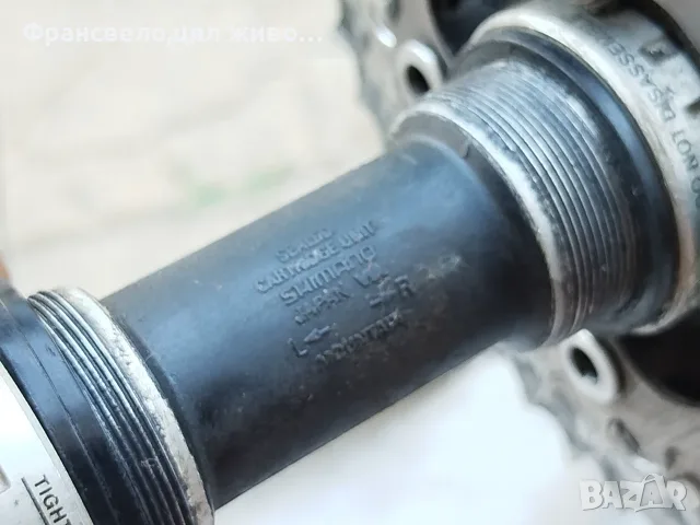 Курбел със средно движение за велосипед колело Shimano deore lx  fc m 580, снимка 4 - Части за велосипеди - 55621279