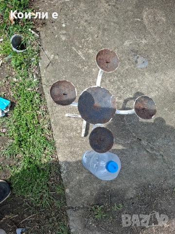 кован свещник 5тица, снимка 7 - Антикварни и старинни предмети - 54060044