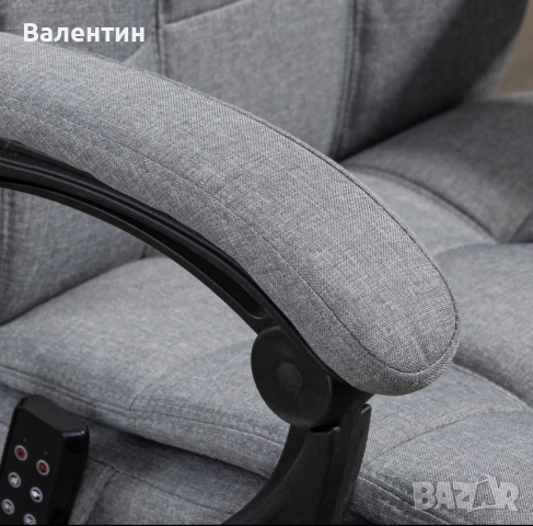 Ергономичен масажен офис стол Vinsetto, снимка 7 - Столове - 54942291