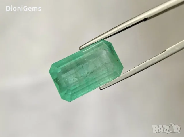 Натурален Смарагд (Изумруд) 16.59 ct – Със сертификат от Bellerophon Gemlab (Париж), снимка 6 - Други - 55391877