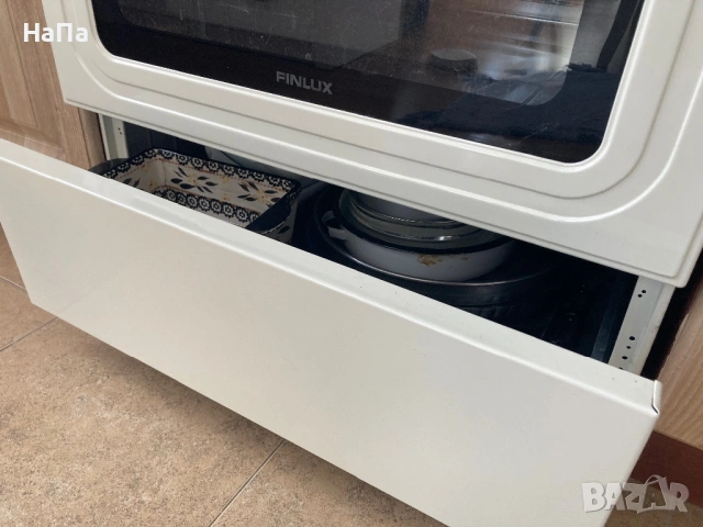 Готварска печка (ток) Finlux FLCR 600MD RETRO , Керамични , Шампанско, снимка 5 - Печки, фурни - 54924805