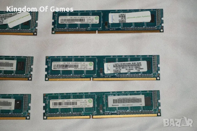Лот от 28 броя RAM ПАМЕТ DDR2 512MB/DDR3 2GB/1GB Тествана и Работеща за Настолен Компютър, снимка 9 - RAM памет - 55501350