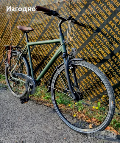 Градски-трекинг велосипед Btwin Hoprider 500, снимка 7 - Велосипеди - 55406619