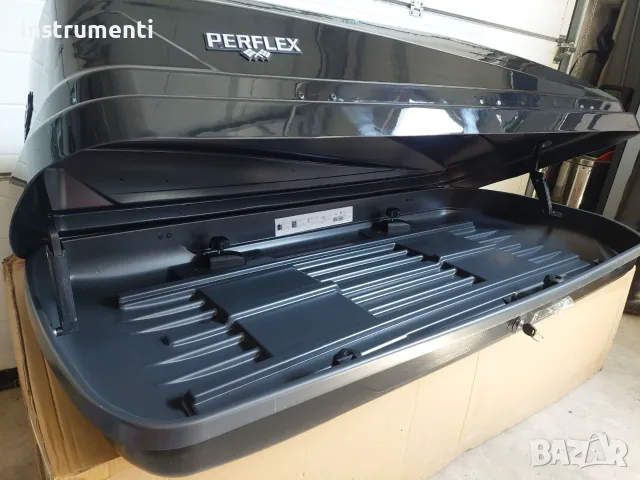 Автобокс (Багажник за таван) Perflex Eco Black 370 и 500 л., снимка 4 - Аксесоари и консумативи - 55171385