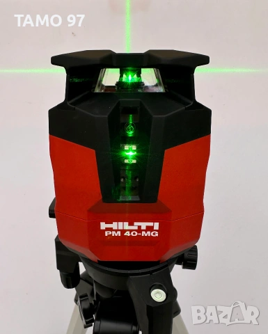 Hilti PM 40-MG - Мултилинеен лазер със зелен лъч като нов!, снимка 4 - Измервателни инструменти - 55144572
