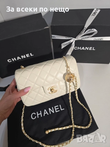 Chanel Flap Bag gold square Дамска Чанта От Естествена Телешка Кожа Код Brand Luxury Fashion28, снимка 4 - Чанти - 54960930