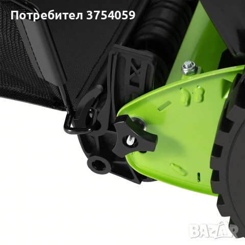 Ръчна косачка за трева с кош 40 см (16"), 5 остриета, регулируема височина 17–33 мм – Тиха, екологич, снимка 9 - Градинска техника - 55161918