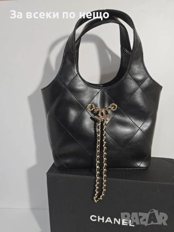 Chanel Basket Bag Дамска Черна Чанта От Телешка Кожа Код Brand Luxury Fashion38, снимка 4 - Чанти - 54961502