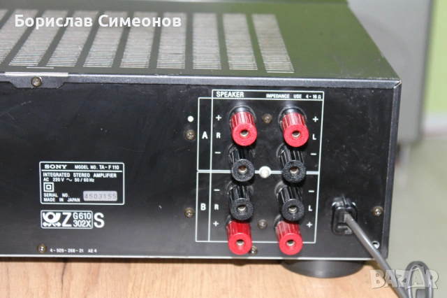 SONY TA-F110, снимка 9 - Ресийвъри, усилватели, смесителни пултове - 54723016