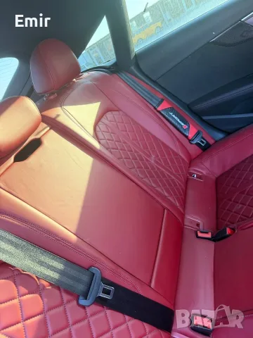 Комплект червен кожен салон Audi S5 B9/F5 – масаж и подгрев, снимка 3 - Части - 55694349