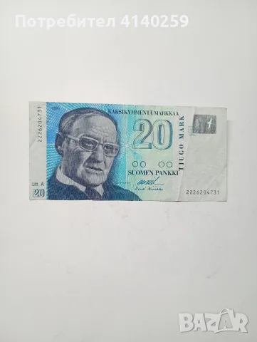 ФИНЛАНДИЯ БАНКНОТА 20 МАРКИ 