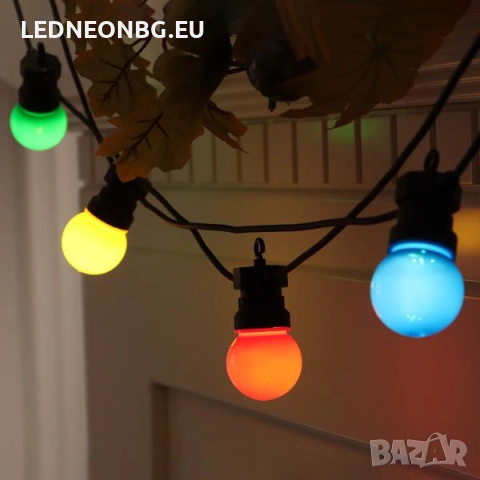 5 м Празнична Великденска Гирлянда с 10 разноцветни LED крушки, снимка 2 - Декорация за дома - 54118399
