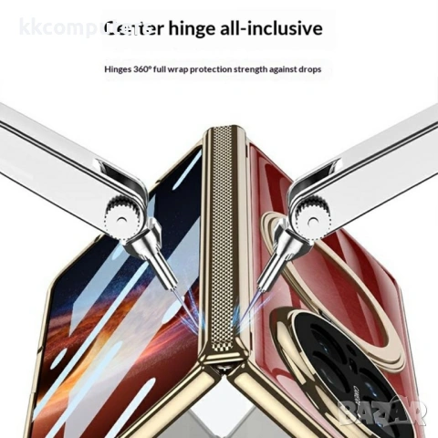 GKK Магнитен калъф за Honor Magic V6 5G с протектор за дисплея и камерата – 2 цвята, снимка 6 - Калъфи, кейсове - 54339547