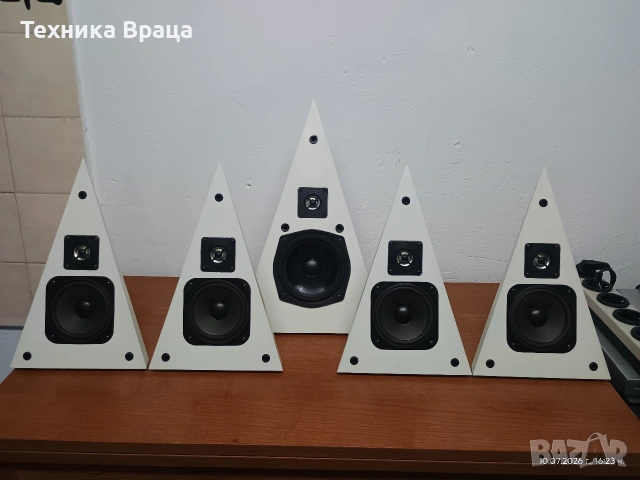 Комплект сателитни тонколони пирамиди 5.0