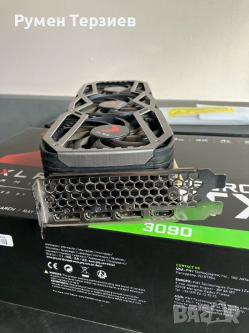 PNY GeForce RTX 3090 24GB, снимка 5 - Видеокарти - 54363353
