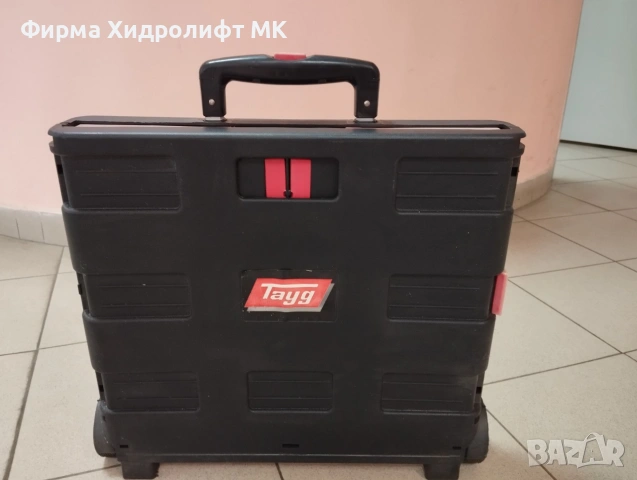 Сгъваем кош на колелца (син или черно-червен), снимка 8 - Други стоки за дома - 55026882