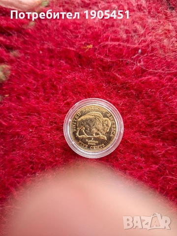 5 cent USA 🇺🇸 24карата позлатена Томас Джеферсън, снимка 3 - Нумизматика и бонистика - 54780972