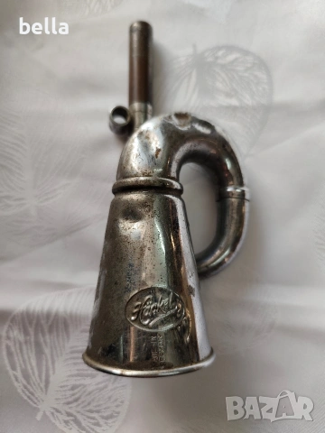 Винтидж рядък метален сигнален клаксон Häckel, снимка 5 - Антикварни и старинни предмети - 54144203