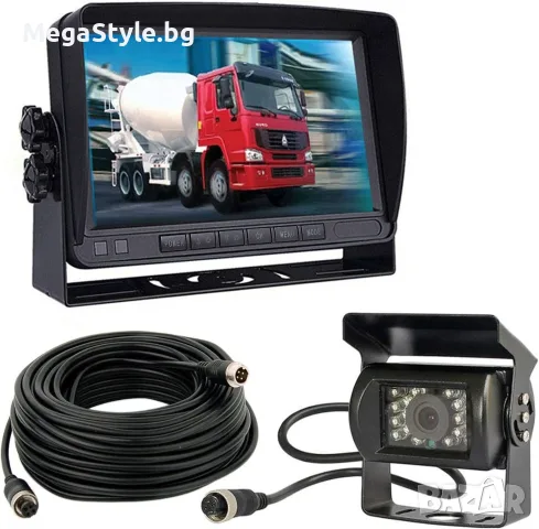 Комплект за монитор за паркинг на превозно средство 7" LCD HD монитор, снимка 5 - Аксесоари и консумативи - 55493481