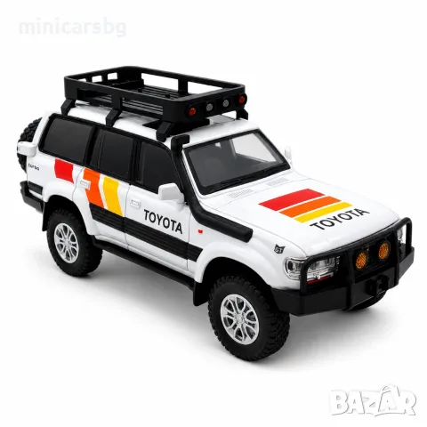 Метални колички: Toyota Land Cruiser LC80 Off-Road 1:24 – метален модел, снимка 2 - Колекции - 55628122
