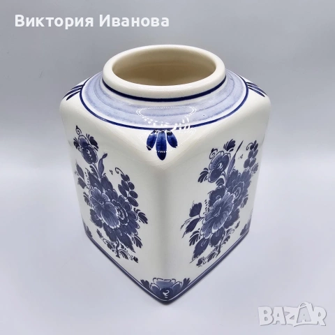 Делфт порцеланов съд за съхраниение, снимка 2 - Колекции - 54343411