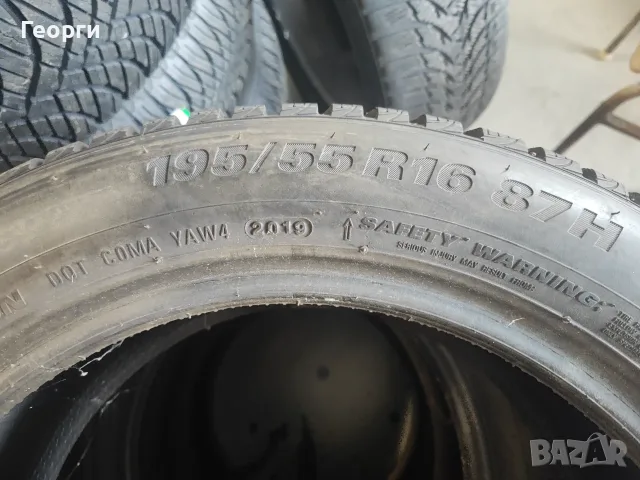 4бр. зимни гуми 195/55/16 Kumho, снимка 6 - Гуми и джанти - 55444896