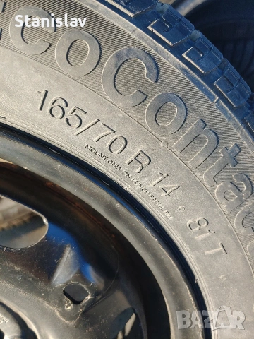 Гума с джанта 5x100 VW Vag 14 цола 165 70 R 14, снимка 4 - Гуми и джанти - 55094266