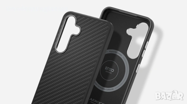 Кевларен карбон калъф кейс Spigen Enzo Aramid MagSafe Black Silver Case за Samsung Galaxy S25+, снимка 9 - Калъфи, кейсове - 55184803