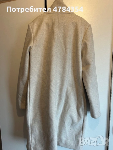 Бежово палто STRADIVARIUS S, снимка 3 - Палта, манта - 54057035