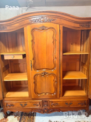 Масивен старинен гардероб , снимка 7 - Гардероби - 54495396