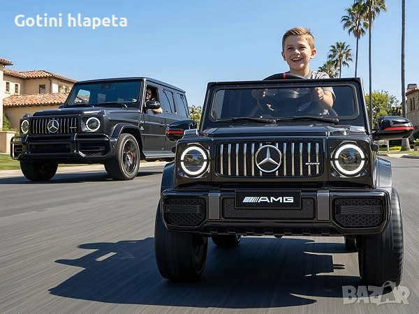 Акумулаторен джип Mercedes G 63 AMG 4X4 Premium 12V/9Ah,120W, снимка 4 - Детски велосипеди, триколки и коли - 14726744