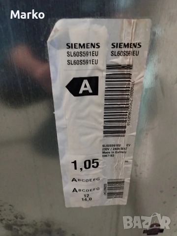 Миялна машина Сименс , снимка 2 - Други машини и части - 54234343