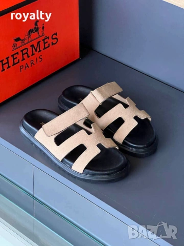 Hermes Нови Дамски Чехли Ерме Различни Цветове , снимка 4 - Чехли - 54865763
