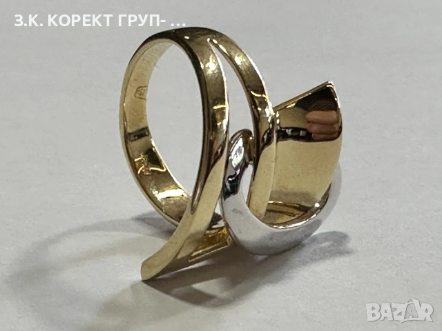 Златен дамски пръстен 14K – 5,20 г – Размер 53, снимка 5 - Пръстени - 55092195