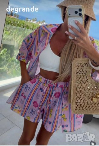  🎀Дамски комплект ризка с къси панталонки🎀