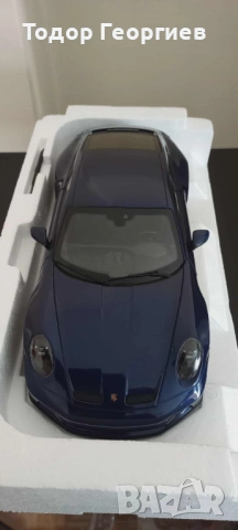 1:18 Norev Porsche 911 GT3 with Touring Package 2021 Blue metallic, снимка 2 - Колекции - 53984049