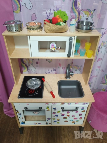 Детска дървена кухня IKEA DUKTIG + оригинални аксесоари IKEA