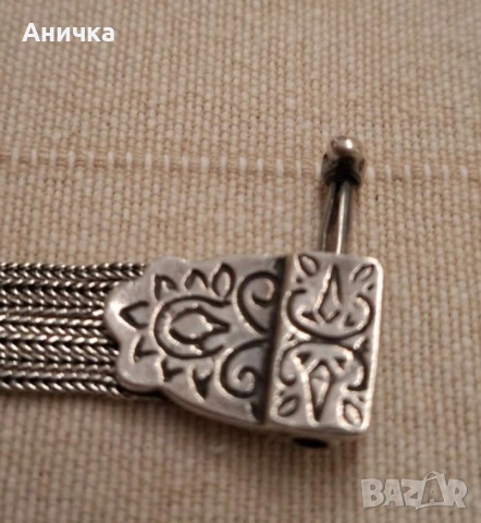Сребърна гривна, проба 925 от Гърция, снимка 4 - Гривни - 54672586