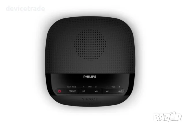 Радиочасовник Philips TAR3205 , FM, черен, снимка 3 - Други - 55357325