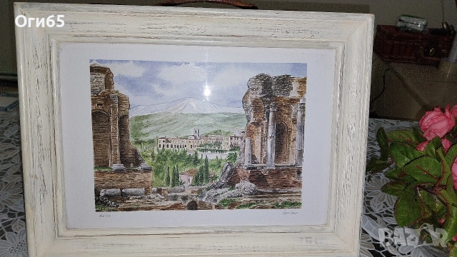 Картина Рисувана с Акварел Оригинално ., снимка 8 - Картини - 54503933