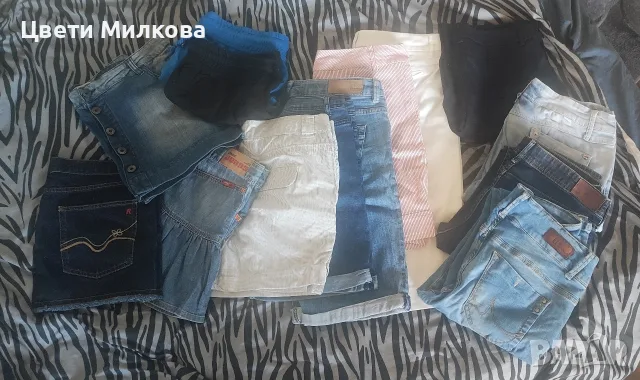 Разпродавам изгодно дънки, къси панталони, поли М размер