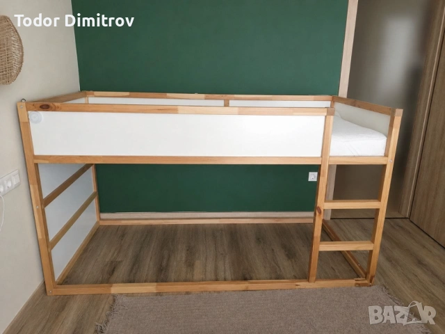 Детско Легло IKEA KURA + матрак ASVANG IKEA (отлично състояние), снимка 5 - Спални и легла - 54561785