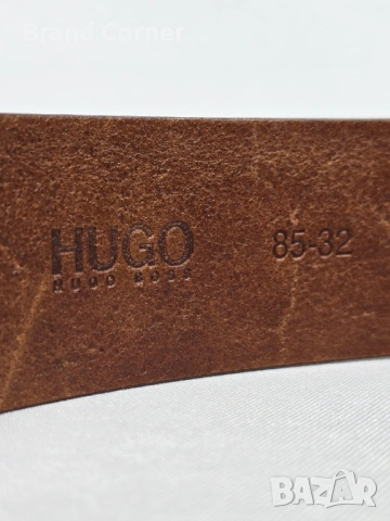 Нов мъжки кожен колан HUGO BOSS C-Connio - 85/32 , снимка 4 - Колани - 54423233