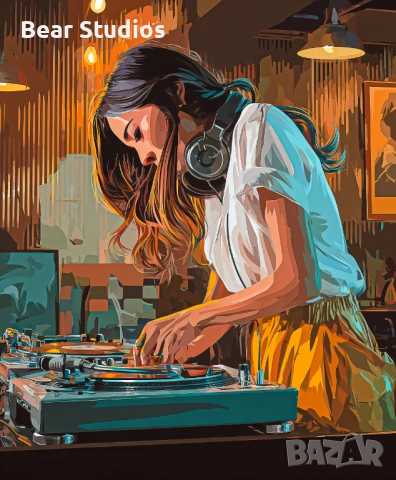 Постер / плакат, матов - DJ girl (v.2)